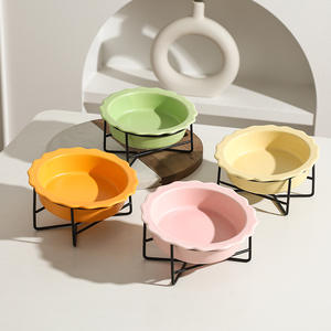 Desainer Merek Mewah Mangkuk Anjing Melamin Mangkuk Tatakan Pemberi Makan Kucing Anak Anjing Non-Slip Kecelakaan Mangkuk Bulldog Perancis untuk Anjing Kecil - Product Image 1