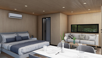 Maison préfabriquée moderne de 20 pieds et 40 pieds, petite maison extérieure, conteneur détachable, studio mobile, bureau, pod, cabane Apple