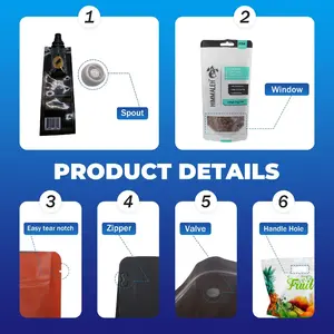 ถุงไมลาร์ขนาดเล็ก3x4ถุงปิดผนึกด้วยความร้อนปิดผนึกสามด้านถุงชากาแฟเคลือบด้านสำหรับใส่ชา - Product Image 4