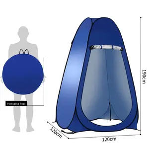 Tente de douche Portable en tissu, tente avec changement de couleur, pour Camping en plein air, Pop-Up, douche