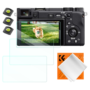 K&F Concept Film de protection en verre trempé pour écran d'appareil <span class=keywords><strong>photo</strong></span> Sony, ensemble de sept pièces, étanche, anti-rayures, avec niveau de niveau de charnière - Product Image 1
