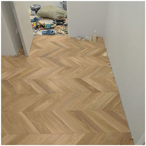Parquet Apolloxy Chevron Grade AB 18 <span class=keywords><strong>mm</strong></span> <span class=keywords><strong>Plancher</strong></span> Chevron en bois <span class=keywords><strong>flottant</strong></span> en bois de chêne blanc européen - Product Image 5