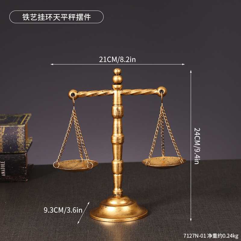 7127N-01 เครื่องประดับเครื่องชั่งแบบแขวนเหล็กดัด