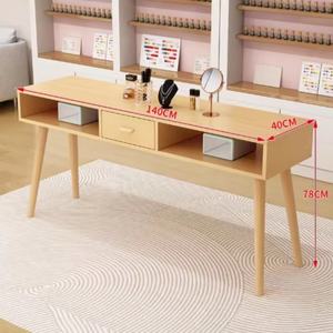 Mesa de Manicura de Madera en Oferta, Individual, Doble y Triple, Estilo Japonés, Mesa de Manicura Simple, Doble, Económica - Product Image 3