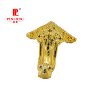 Pinlong Hochwertige Luxus Retro Stil Gold Dreieck Kunststoff Beine Spiegel Kunststoff Beine für Sofa