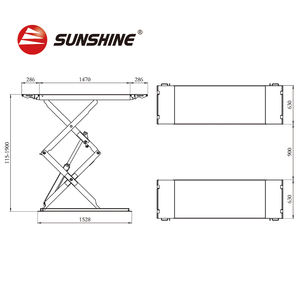 Gunting kecil pengangkat mobil hidrolik solusi angkat kendaraan efisien disetujui CE - Product Image 4