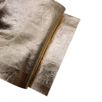 Cuir artificiel PU métallisé texturé brillant pour sacs, emballages de bijoux, décoration DIY