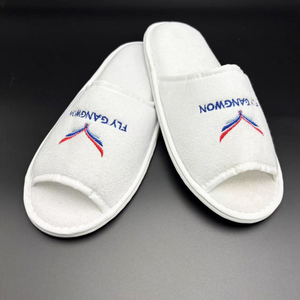 Chaussons jetables en éponge épaisse pour compagnies aériennes, première classe, pour adultes et enfants - Product Image 1