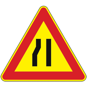 Segnale per cantiere FIG. 385 'ASYMMETRIC NARROW PITCH TO THE LEFT' 90 cm - Product Image 1