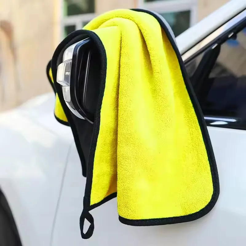 Toallas gruesas de secado rápido personalizadas de microfibra para coche, toalla de lavado para el cuidado del coche, paños de limpieza de coche de bucle trenzado de microfibra