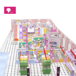 Parco Giochi al Coperto a Tema Macaron per Bambini, Attrezzatura per Giochi di Ruolo Personalizzata dalla Fabbrica Cinese Hello <span class=keywords><strong>Cat</strong></span>, Uso Commerciale - Product Image 2