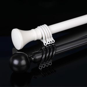 Asta per Tenda da Bagno di Lusso in Alluminio Moderna Regolabile con Doppio Supporto Espandibile - Product Image 5