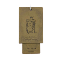 Étiquettes personnalisées de luxe en carton gaufré finition mate avec marquage à chaud pour cartes de visite et étiquettes de prix écologiques