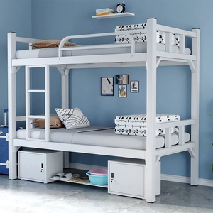 เตียงสองชั้นโครงเหล็กโลหะเตียงสองชั้นพร้อมเตียงคู่สำหรับผู้ใหญ่ - Product Image 3