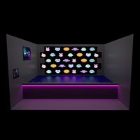 Jeu interactif personnalisé : Activez les lumières, lancez des balles, réagissez, échappez à l'arena, captez les mouvements, jeux de balles murales interactifs