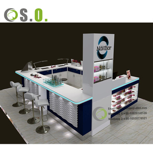 Kiosco de belleza para cejas con lavabo y sistema de agua, de madera, para centro comercial | Salón de Belleza - Product Image 2