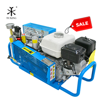 TUXING ODM OEM 100LPM 4KW haute pression HPA 4500psi 300bar 30mpa ventilateur refroidissement essence PCP respiration plongée sous-marine compresseur d'air