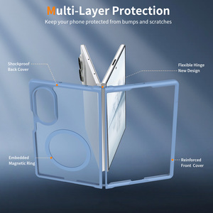Funda de Lujo para Teléfono Samsung Galaxy Z Fold 8, Magnética, Suave, Mate, Transparente, Resistente a Golpes, Protección de PC Rígida - Product Image 5