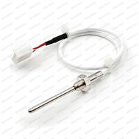 Kuningan Baja tahan karat SS304 SS316 Probe pt100 pt1000 Sensor suhu dengan benang M3 M4 M6 M10