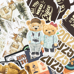 Custom Die Cut UV-Printed Stationery Stickers Waterproof PVC Vinyl Cartoon Style Promotional Gifts