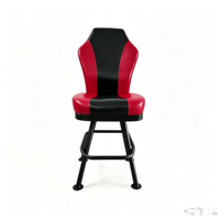 Chaise de casino pivotante à dossier haut en cuir PU, tabouret de bar, chaise de jeu pour salle de jeux de casino