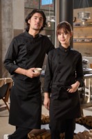Professioneel heren chef-kok uniform voor restaurant, hotel, keukenpersoneel, horeca, dagelijkse werkkleding