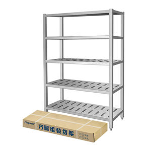 O armazenamento comercial da cozinha <span class=keywords><strong>racks</strong></span> altura ajustável das prateleiras pesadas da Multi-camada do aço inoxidável para o mezanino do armazenamento frio do porão - Product Image 3