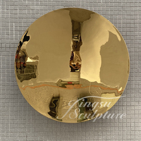 Décoration intérieure, sculpture cinétique en miroir d'art Anish Kapoor, taille personnalisée, sculptures murales en miroir en acier inoxydable
