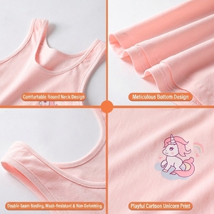 Débardeur en coton <span class=keywords><strong>blanc</strong></span> mignon et tendance pour petites filles – <span class=keywords><strong>Gilet</strong></span> doux sans manches pour le quotidien et l'été des enfants - Product Image 6