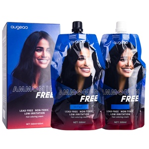 En stock, vente en gros, coloration capillaire permanente professionnelle pour hommes, 100% couvrante, sans ammoniaque, crème noire - Product Image 4