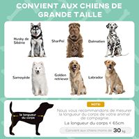 Lit de camping surélevé pour chien en tissu Oxford respirant et imperméable de style militaire pour l'extérieur