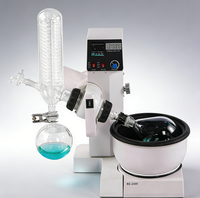 Aparato de evaporación rotativa Aparato de destilación al vacío de vidrio de separación de cristalización de purificación de laboratorio