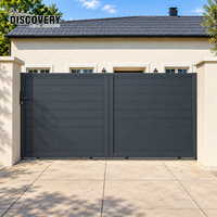 Portail coulissant moderne en aluminium thermolaqué pour allée de ferme, jardin et clôture de maison, écologique