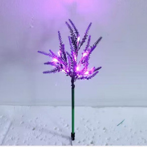 LED Outdoor Lavender <b>Light</b> String 120cm Plastic Body Landscape Decoration Garden <b>Plug</b>-in <b>Light</b> - Product Image 1