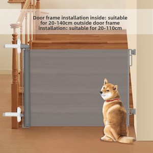 Barrière <span class=keywords><strong>de</strong></span> sécurité rétractable pour animaux <span class=keywords><strong>de</strong></span> compagnie JZ Portable Mesh Dog Barrière pour portes et escaliers OEM Logo personnalisé Barrière <span class=keywords><strong>de</strong></span> sécurité pour animaux <span class=keywords><strong>de</strong></span> compagnie - Product Image 2