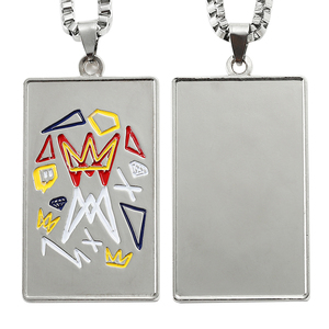 Aleación de zinc personalizada Die Casting Silver Metal Soft Esmalte logo Dog Tag Charm Award Factory - Product Image 1