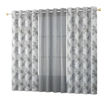 Cortinas Jacquard Estilo Indio Suministradas por Fábrica |   Cortinas Opacas Tejidas de Poliéster/Algodón 100% con Diseño Moderno y Lujoso, Personalizables
