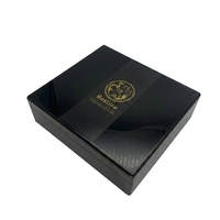 Coffret haut de gamme OEM en bois pour Bakhour et Oud - Fibre de carbone bicolore, insert EVA personnalisé pour huile de parfum, bois d'agar, brûleur d'encens
