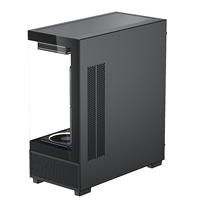 H6 deux côtés verre trempé vue panoramique Peak Performance ordinateur étui de jeu étui HD USB3.0 Pc Gamer étui