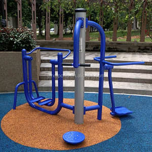 Équipement de musculation extérieur 3 en 1 Machine d'entraînement de rue Air Walker + Hip Twister + Surf Board - Product Image 2