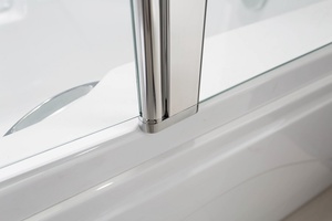 Panel de vidrio sin marco con bisagras para <span class=keywords><strong>bañera</strong></span> de Zhejiang Lantin - Product Image 3