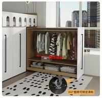 Modernes Minimalistisches Eichenholz-Kleiderschrank-Bett Design Queen-Size Platzsparendes Schlafzimmermöbel Einzel-Hochbett mit Schublade