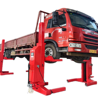 4 sütun ağır hidrolik araba asansörü 30 Ton 45 Ton kamyon kaldırma makinesi araba asansör Jack