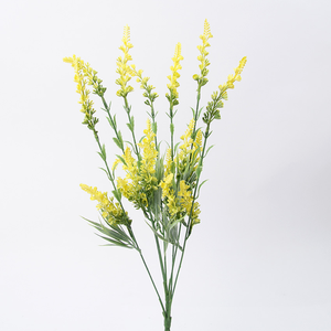 卸売21束人工ラベンダー造花プラスチック植物、家庭用、結婚式、庭、ポーチ、窓辺、屋外の花DIY用 - Product Image 3