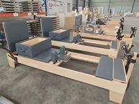 Pilates Reformer professionnel en bois d'érable compact pour studio commercial