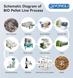 Machine à granulés de bois YONGLI, capacité de 1 à 50 t/h, certifiée CE, <span class=keywords><strong>prix</strong></span> de fabrication en usine, <span class=keywords><strong>presse</strong></span> à granulés pour sciure de bois, balle de riz - Product Image 2