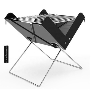 Four à barbecue pliable en aluminium portable pour l'extérieur, pour le camping et l'usage domestique, fonctionnant au bois et au charbon de bois, Zhejiang - Product Image 4