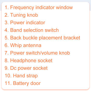 Con el mejor receptor de recepción Estación <span class=keywords><strong>digital</strong></span> de sintonización de onda corta portátil con batería Radio AM/FM/SW barata - Product Image 4