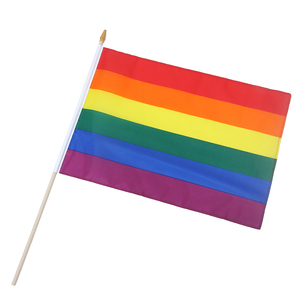 Flagnshow arc-en-ciel série <span class=keywords><strong>lgbt</strong></span> chapeau écharpe manche à air plissé gay pride drapeau - Product Image 3