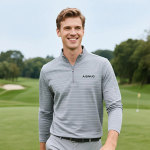 ชุดเสื้อผ้าสองชิ้นแบบมีซิปมีซิปสำหรับผู้ชายลำลองสีพื้น - Product Image 4